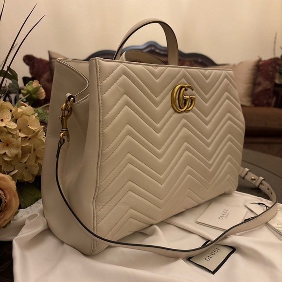Gucci Calfskin Medium Marmont Tote Bag - Picture 9 of 9